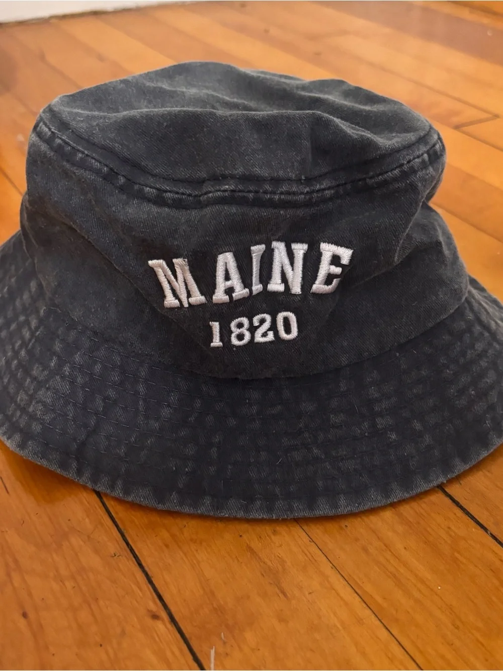 Maine 1820 Embroidered Washed Bucket Hat